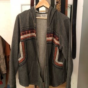 Lucky Brand Zip Up Sweatshirt